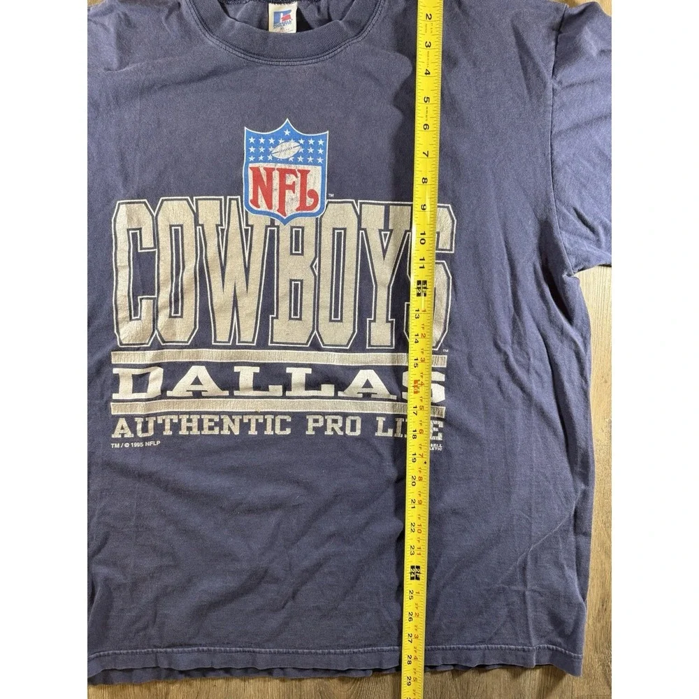 Vintage 1995 Dallas Cowboys‎ T-Shirt Mens XL Russell Athletic NFL Pro Line USA